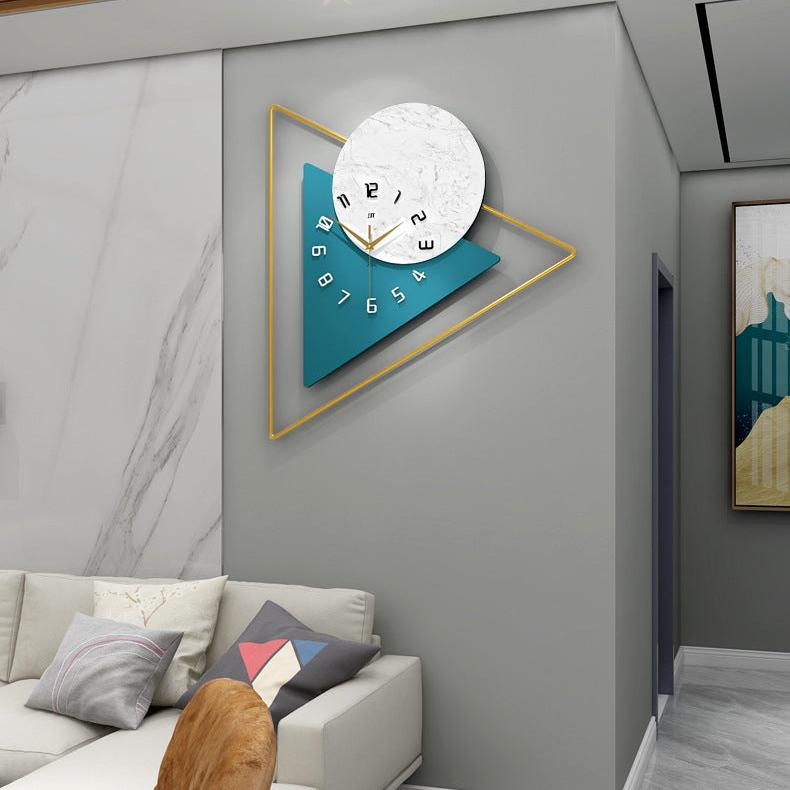 Triangle Metal Wall Clock – product view 3
