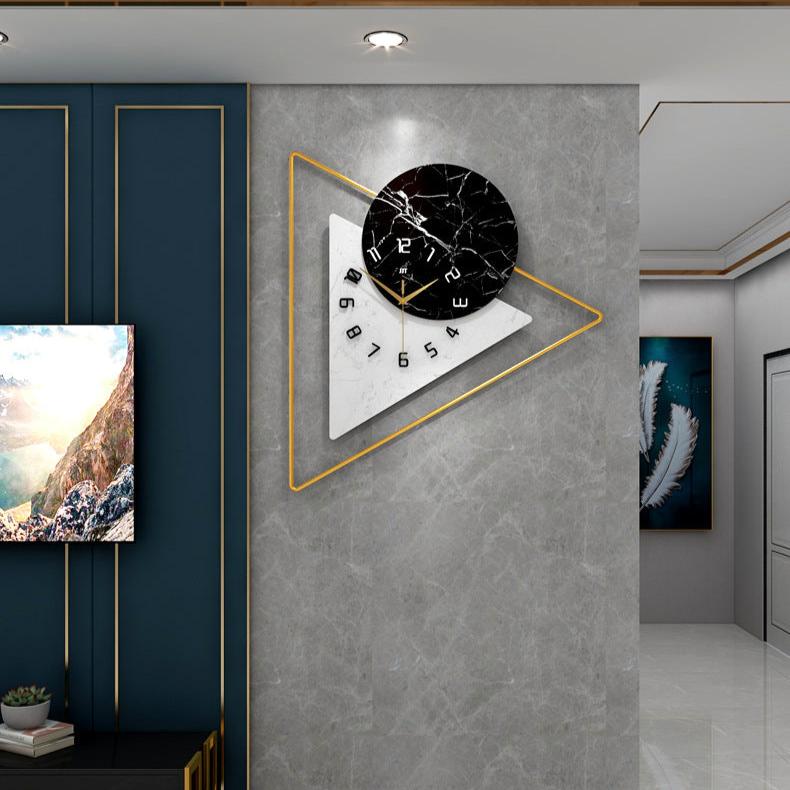 Triangle Metal Wall Clock – product view 4