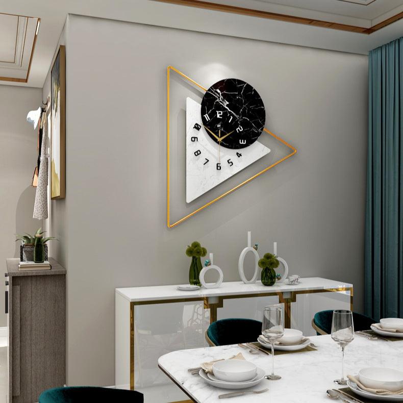 Triangle Metal Wall Clock – product view 6