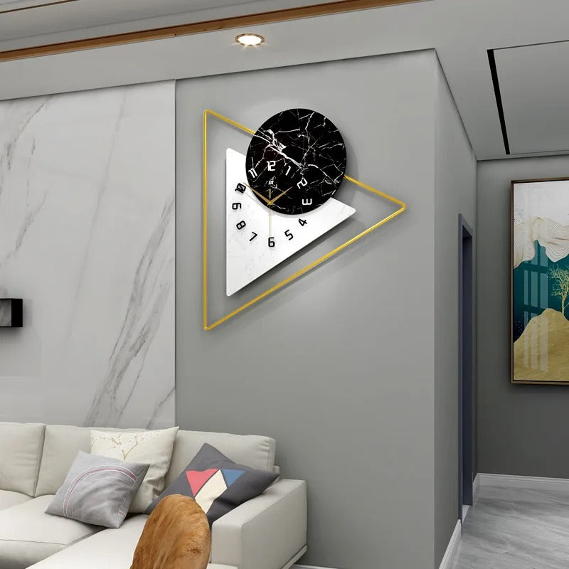 Triangle Metal Wall Clock – product view 8