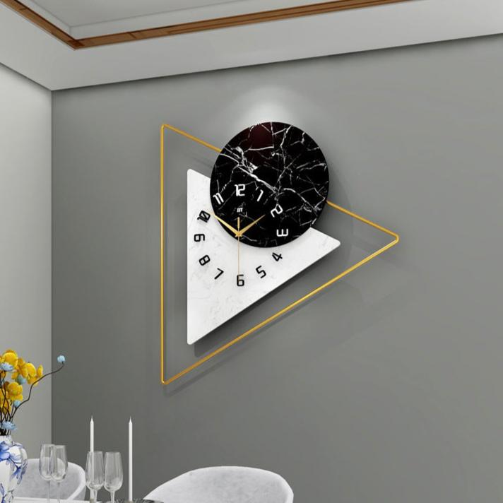 Triangle Metal Wall Clock – product view 9