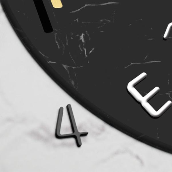 Triangle Metal Wall Clock – product view 12