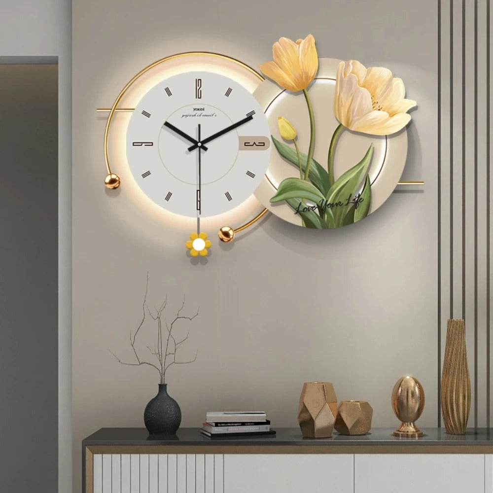 Tulip Flower Wall Clock – product image
