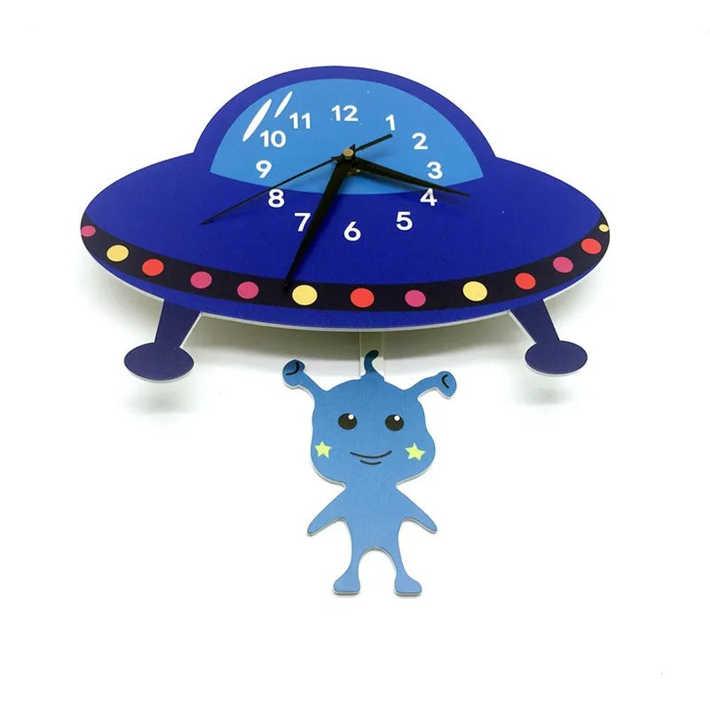 UFO Children's Wall Clock – product view 2