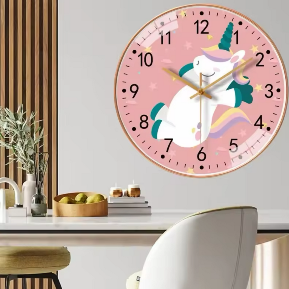Unicorn Children's Wall Clock – product image