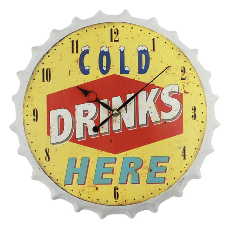 Vintage Beer Wall Clock – product view 7