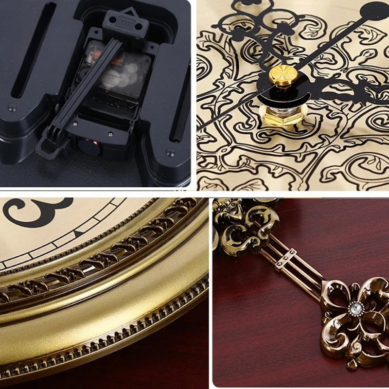 Vintage Bronze Wall Clock – product view 3