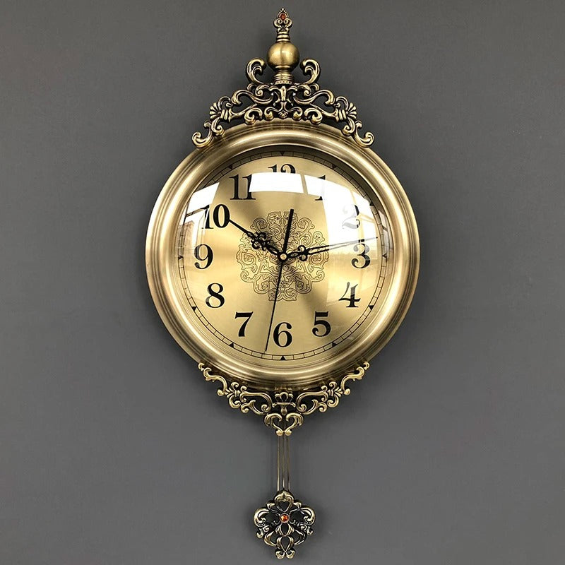 Vintage Bronze Wall Clock – product view 4