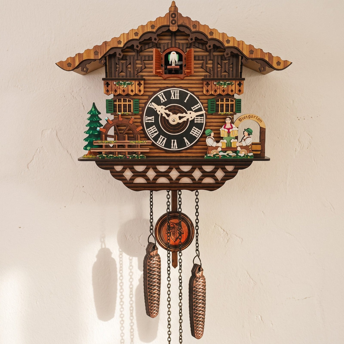 Vintage Chalet Pendulum Wall Clock – product view 2