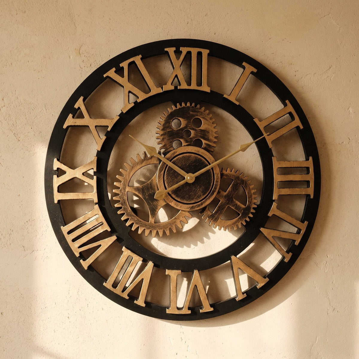 Vintage Gear Wall Clock – product view 2