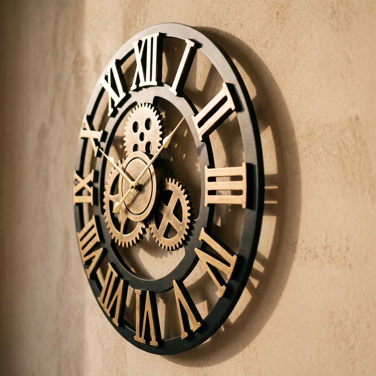 Vintage Gear Wall Clock – product view 4