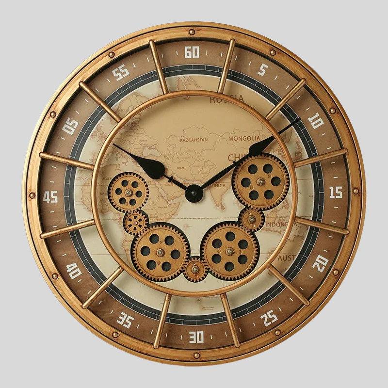 Vintage Gears Wall Clock – product image