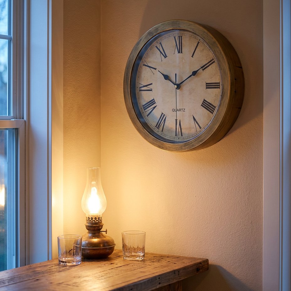 Vintage Hidden Safe Wall Clock – product view 4