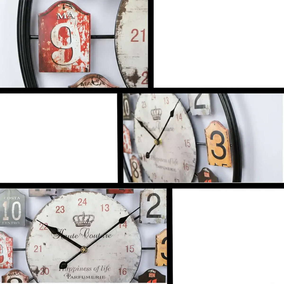 Vintage Perfumery Wall Clock – image 4