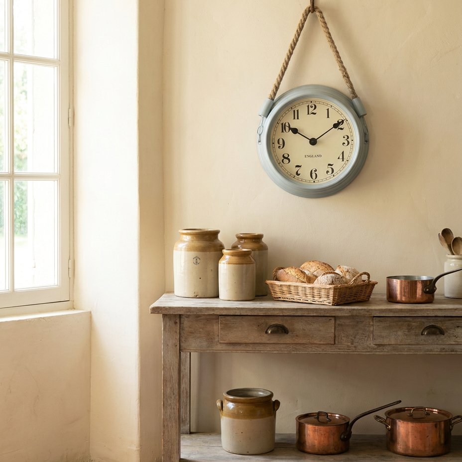 Vintage Rope Wall Clock – product view 2