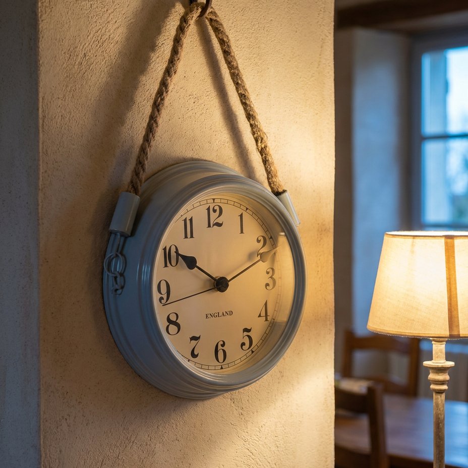 Vintage Rope Wall Clock – product view 3
