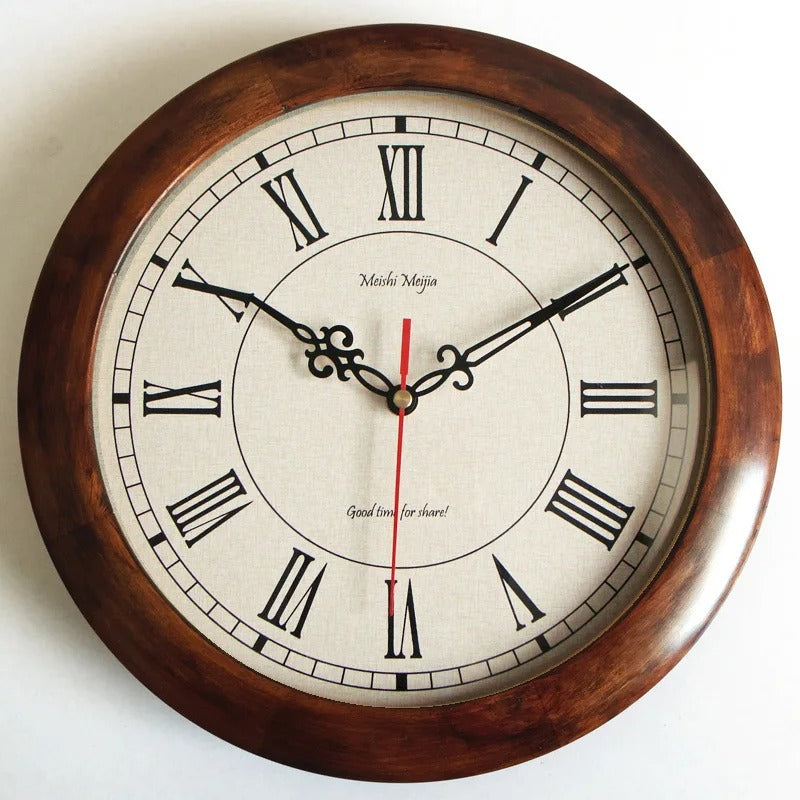 Vintage Wall Clock Vintage Roman Numerals – product image