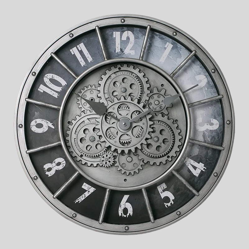 Visible Gear Industrial Wall Clock – product image