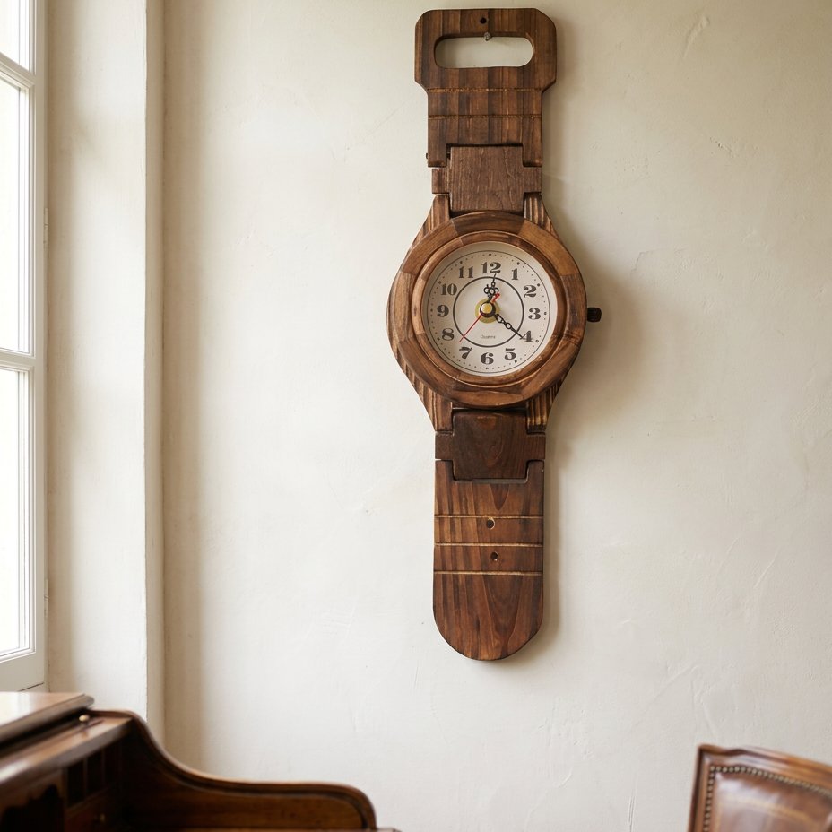 Wall Clock Watch Wood – product image