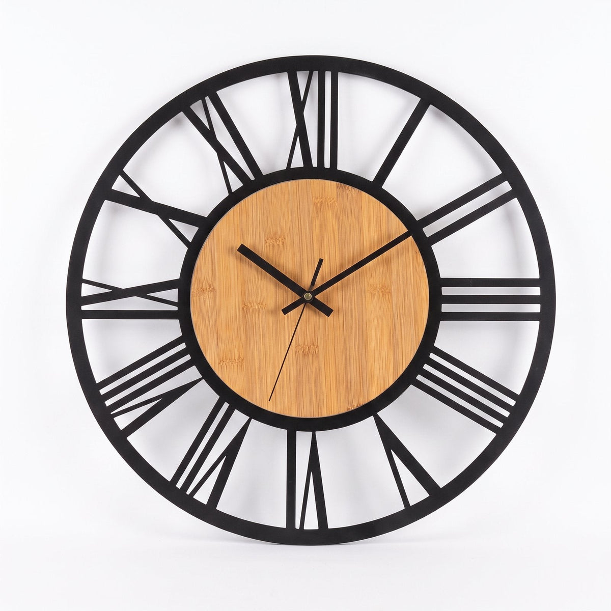 Wooden Circle Wall Clock – product view 5