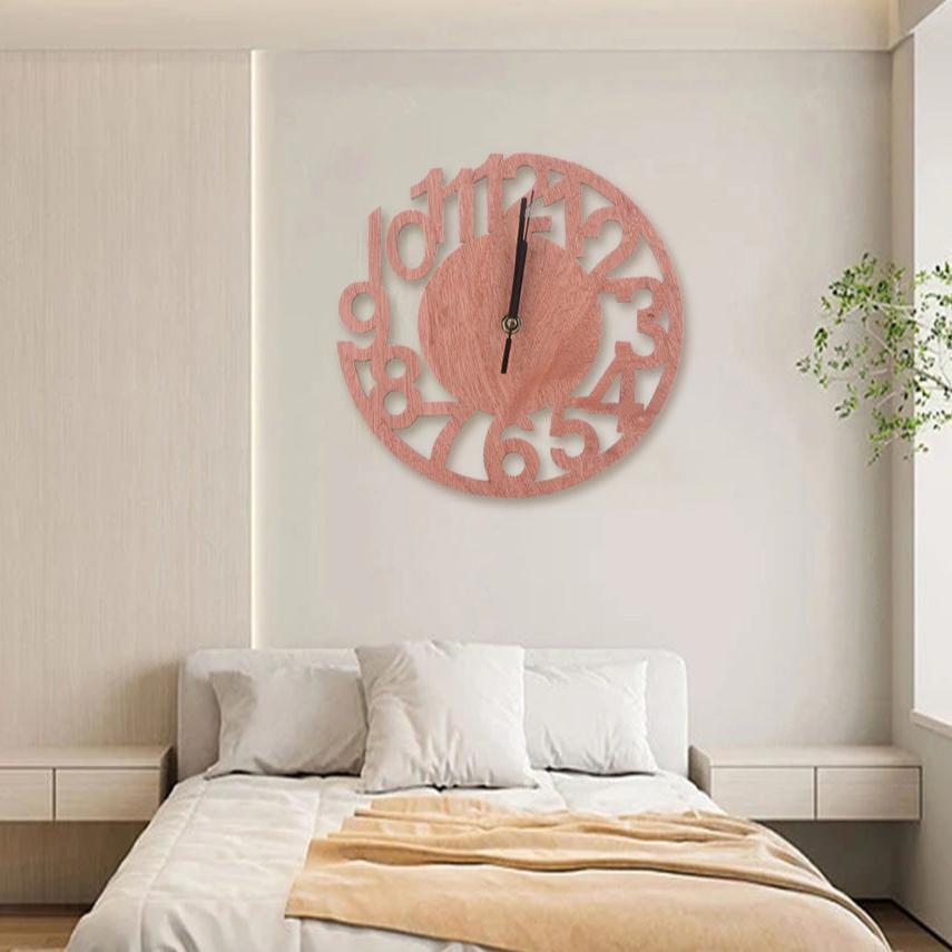 Wooden Cutout Wall Clock – product image