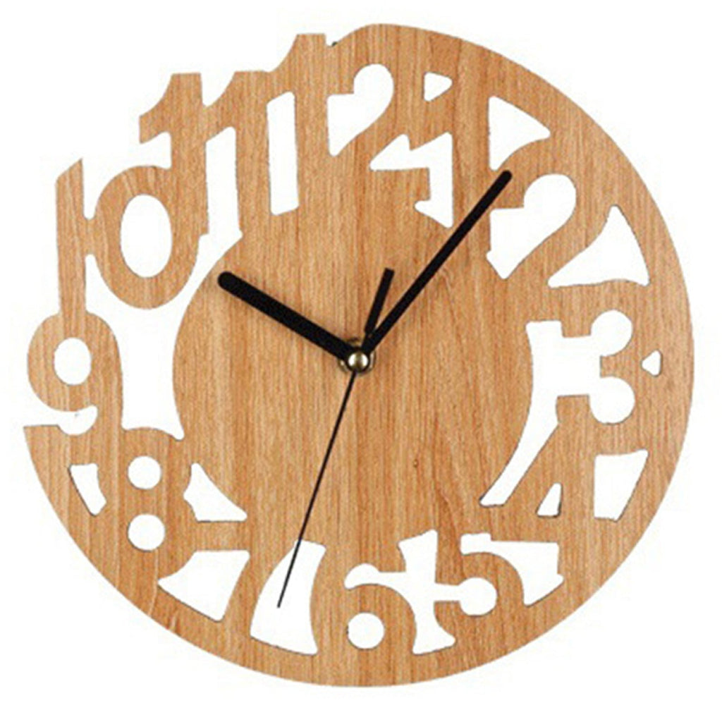 Wooden Cutout Wall Clock – product view 5