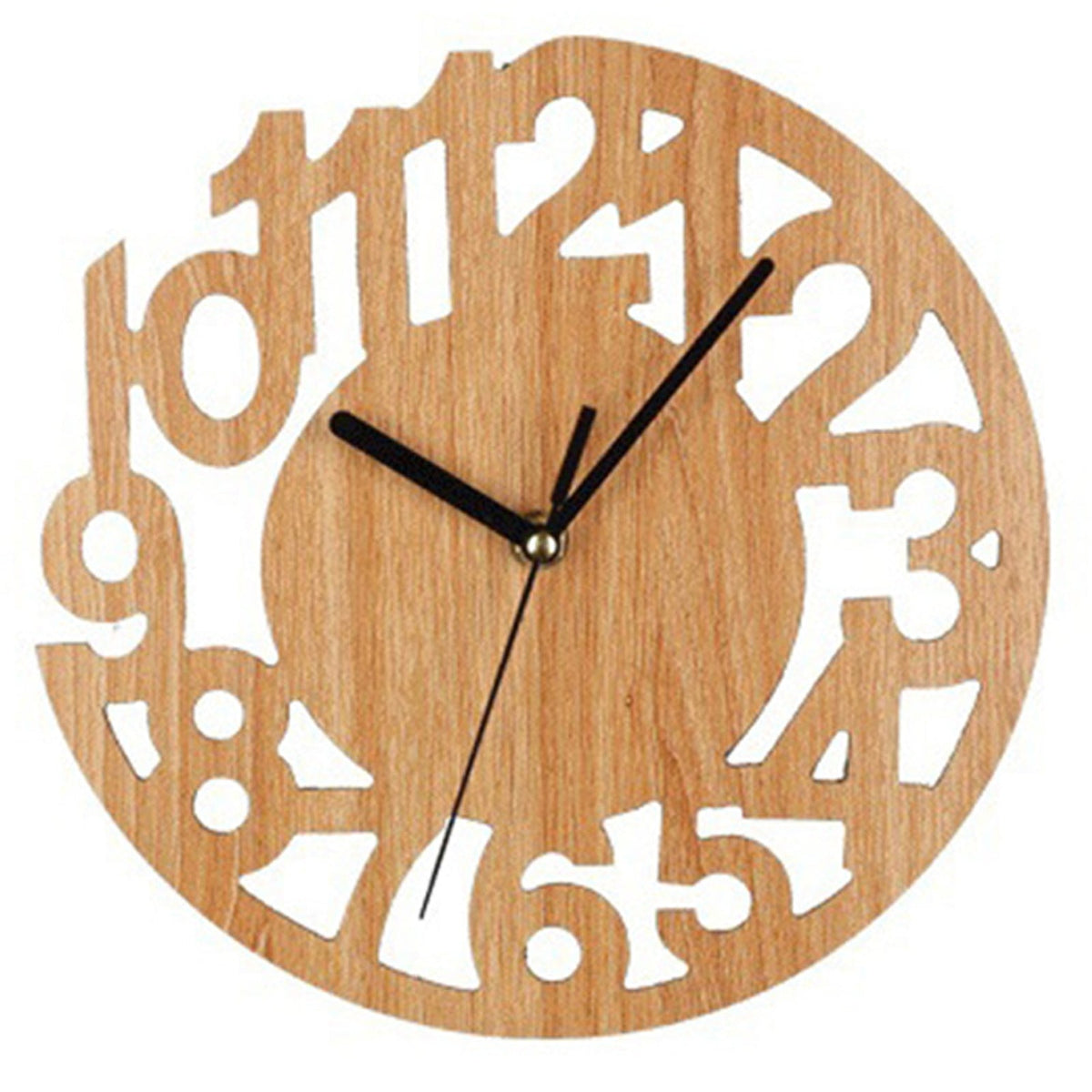 Wooden Cutout Wall Clock – product view 5