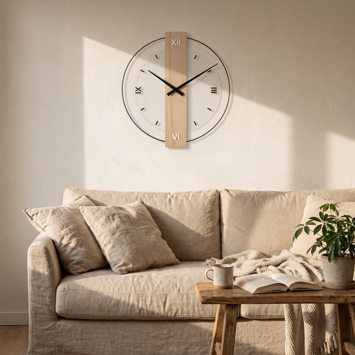 Wooden Design Wall Clock – product image
