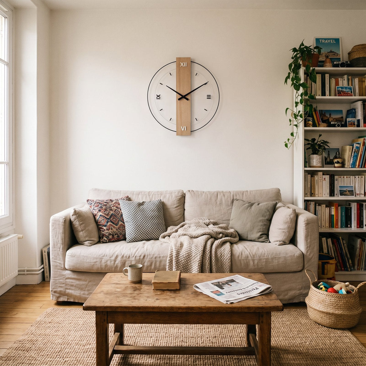 Wooden Design Wall Clock – product view 2