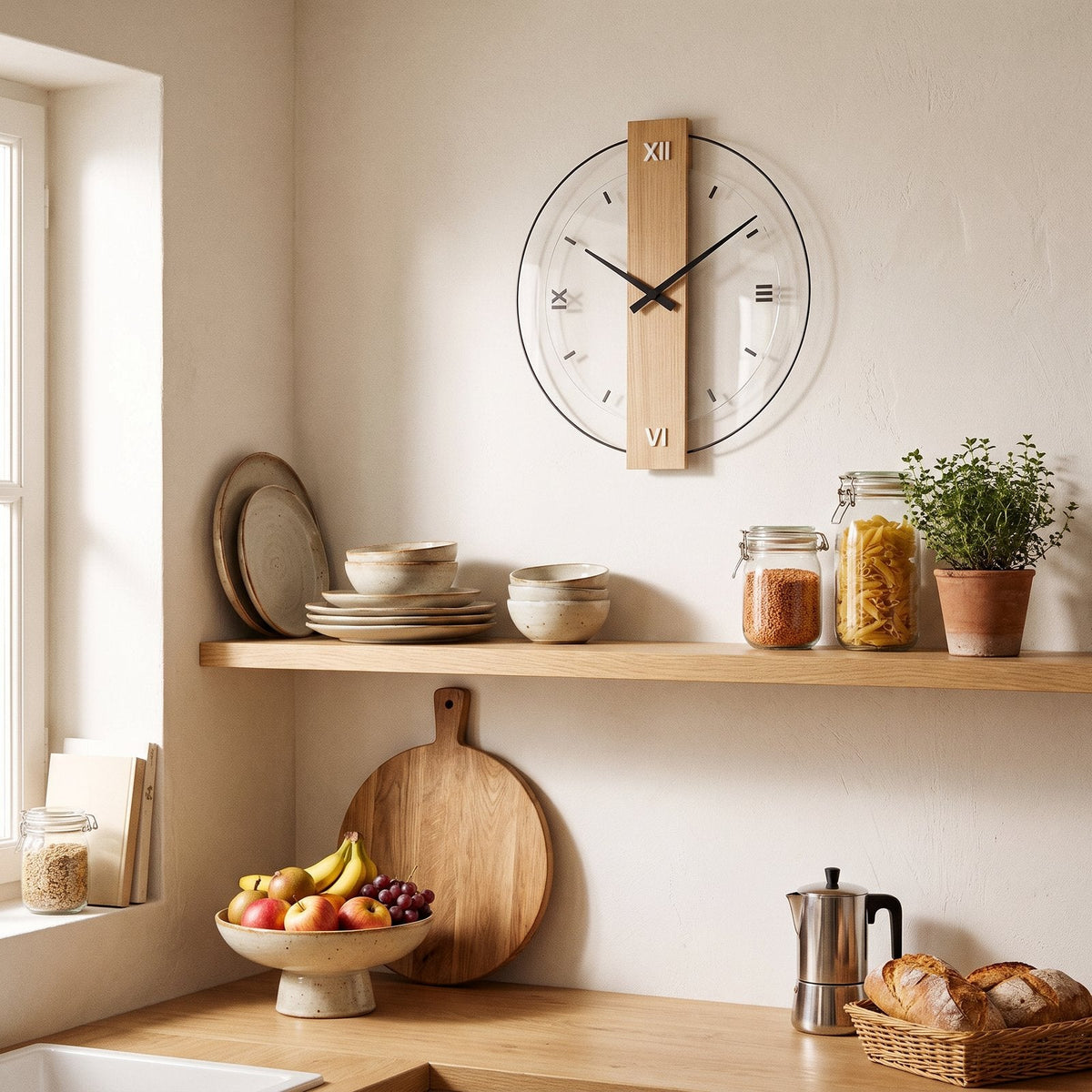 Wooden Design Wall Clock – product view 3