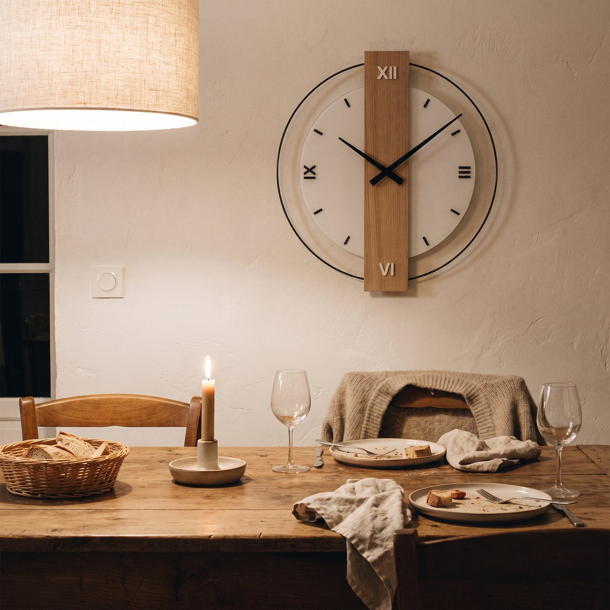 Wooden Design Wall Clock – product view 4