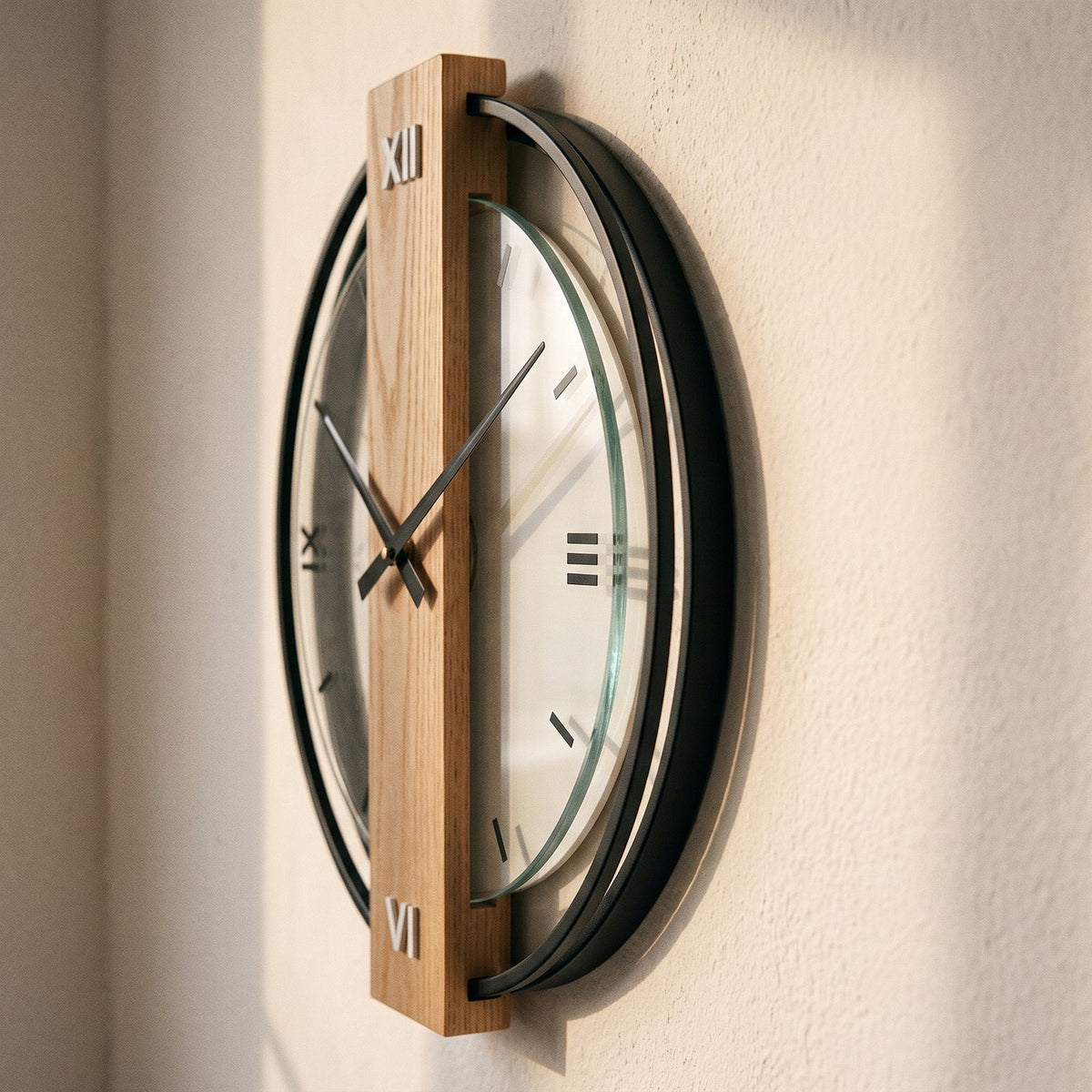 Wooden Design Wall Clock – product view 6