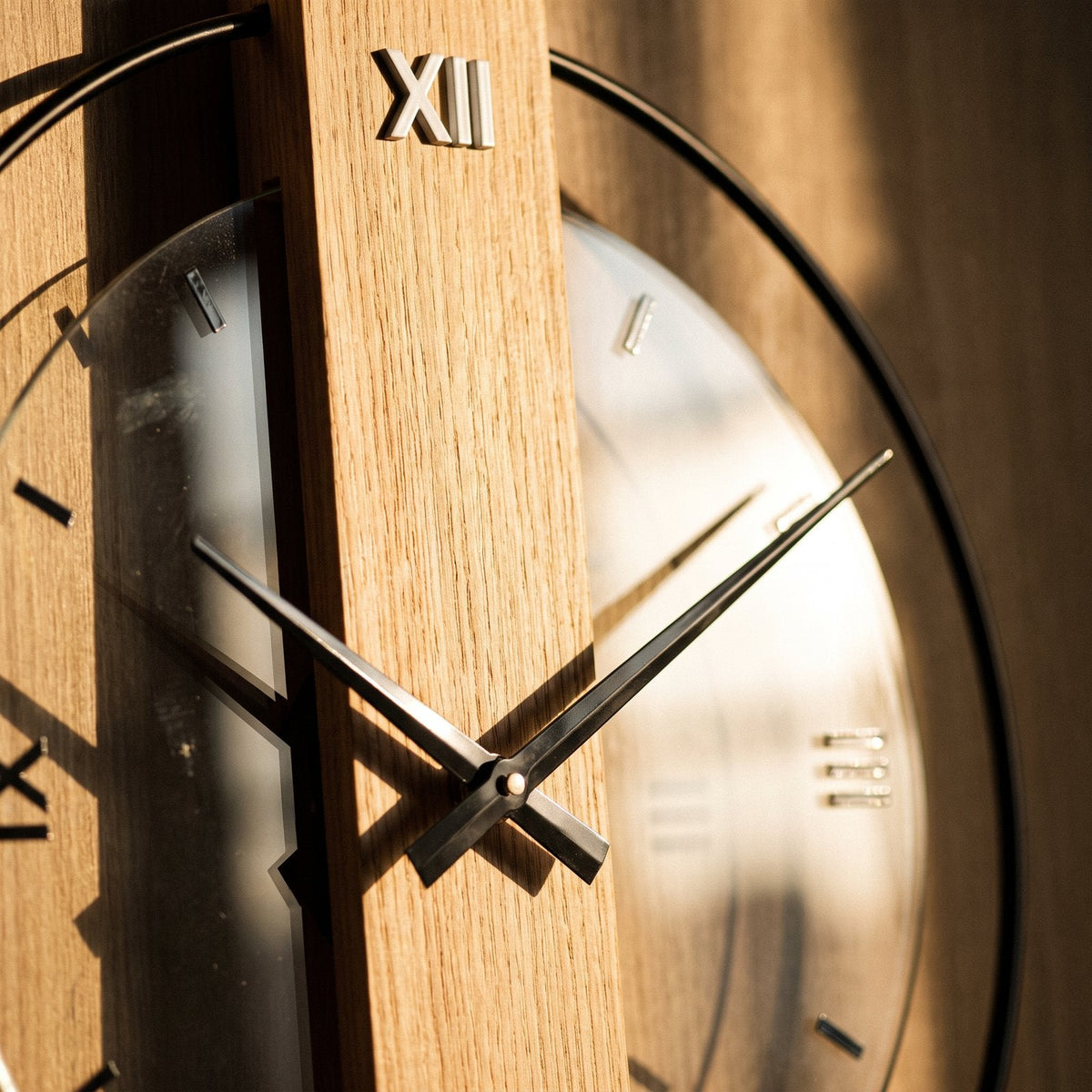 Wooden Design Wall Clock – product view 7