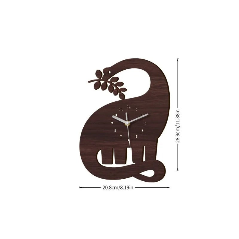 Wooden Elephant Wall Clock – product view 5