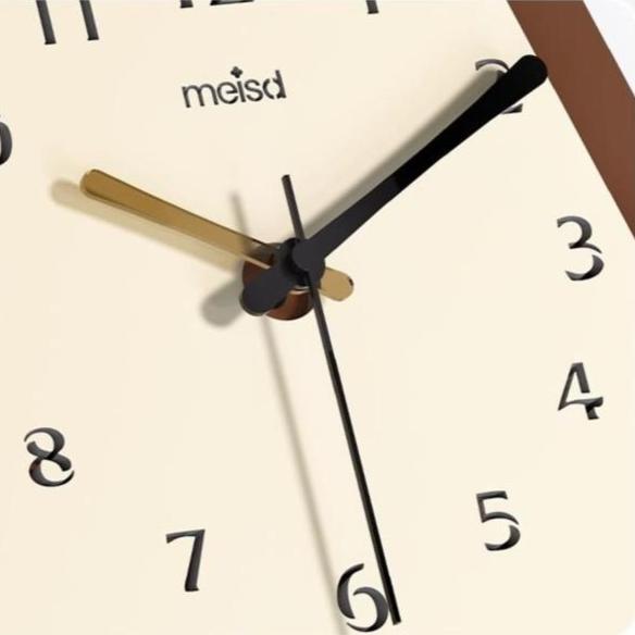 Wooden Feline Silhouette Wall Clock – product view 4