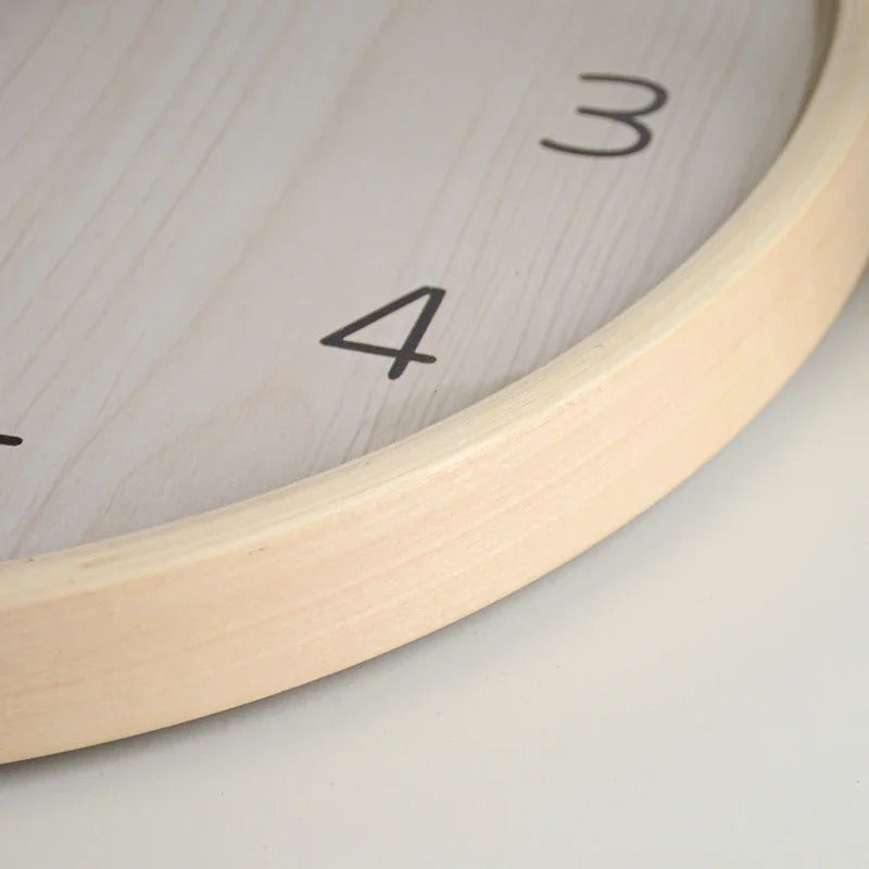 Wooden Leaves Wall Clock – product view 5