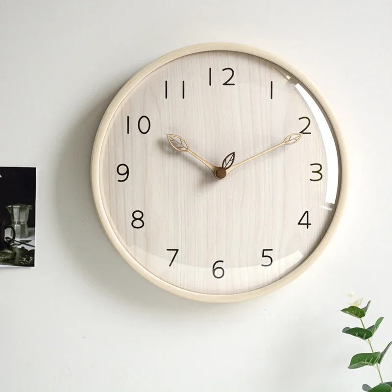 Wooden Leaves Wall Clock – product view 6